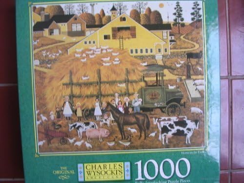 Charles Wysocki's Americana 1000 Piece Puzzle Collectible ; Home on the Farm by Heronim