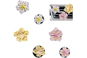 XBFOCNH 6 Clip Deodorante per Auto a Forma di Fiore di Margherita Dell'aria per Auto,Deodorante per Auto Clip di Sfiato Fiore Margherita Clip Di Fragranza Utilizzato per La Decorazione Delle Bocchette