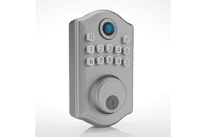 DIGITAL ACCESS LOCKS DAL Ultra (Grau) Smart Lock, Smart Locks für Haustür, schlüsselloses Eingangstürschloss, intelligentes Türschloss, Riegelschloss, elektronisches Türschloss, digitales Schloss