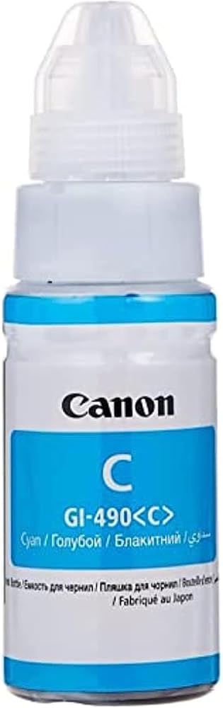 Canon GI-490 C Orijinal Cam Göbeği Mürekkep Kartuşu 0664C001