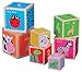 Lelin Children Kids Wooden Colourful Stacking Cubes Building Blocks Toy