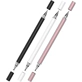 Microcase Universal Telefon Tablet iPad 2in1 Disk U&ccedil;lu Stylus Pen Dokunmatik Kalem - AL3463 (Rose Gold)