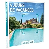 SMARTBOX - Coffret Cadeau Noël Couple - Idée cadeau original : 4 jours de vacances dans les plus beaux endroits pour une expérience inoubliable