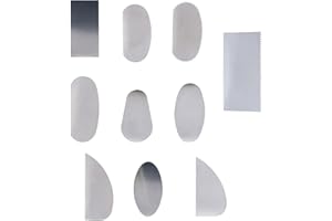 NA HHONGDU 10 Pcs Stainless Steel Clay Tools Pottery Clay Sculpture Scraper Muti-type Ceramic Tools for Sculpting Texturing Modeling