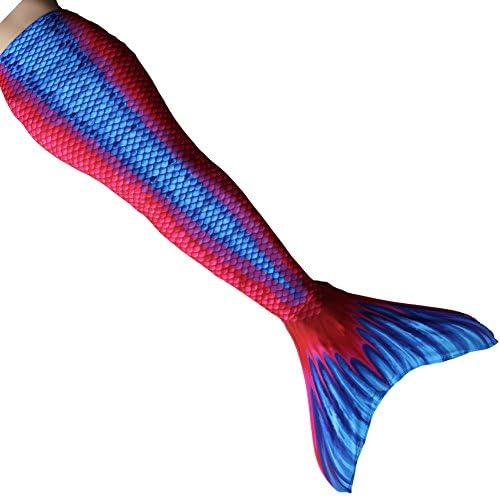 Play Tailor Girls Mermaid Tail Swimmable Costume for Swimming with Monofin