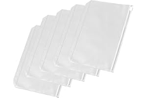 LYQAQ 5Pcs A5 Plastic Zipper Binder Pockets, A5 6-Hole Punch Plastic Wallets, Waterproof Document Folders for Loose Leaf, Photos, Bills & Cash, Money Saving Wallet, Filofax Inserts,Ring Binders