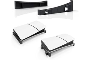 BeisDirect Soporte horizontal para consola Sony PS5 Slim, soporte base compatible con discos PS5 y edición digital PS5 Slim accesorios con almohadillas antideslizantes (negro)