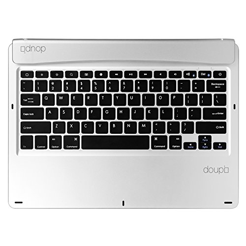 doupi Bluetooth Keyboard Tastatur Deutsch für Apple iPad Pro silber - 3
