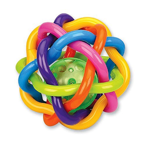 Wishtime Baby Musical Rattle and Sensory Teether Activity Colorful(Flexi ) Ball Toys For Baby Toddlers
