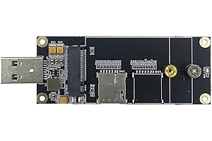 EXVIST 5G LTE Industrial M.2(NGFF) to USB3.0 Adapter W/NANO SIM Card Slot For 5G LTE Module Like Quectel RM500Q etc. Applicable for M2M & IoT Applications Like Raspberry Pi Industrial Router etc.