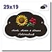 Produktbild Keramikschild / Namensschild / Türschild "Wolkentraum" in Keramik mit Motiv Blume, 29x19 cm inklusive Wunschgravur, auch als Klingelschild lieferbar