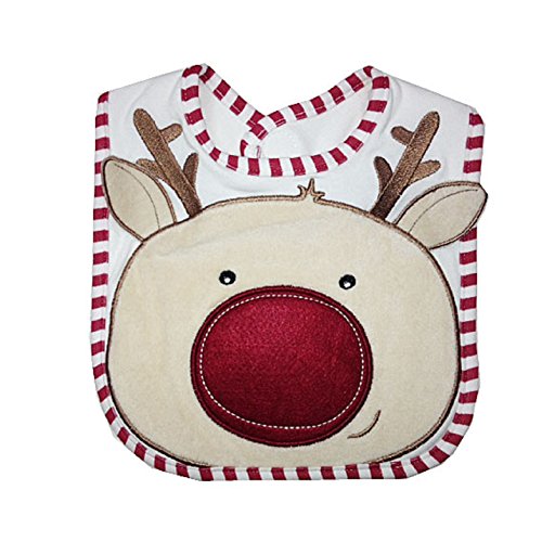 Christmas Baby Bib With Embroidery