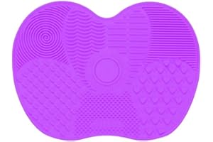 LMYZCBZL Silikonowa podkładka do czyszczenia pędzli do makijażu, mata do czyszczenia, przenośne narzędzie do mycia pędzli do makijażu