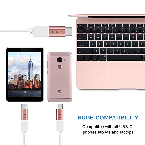 Joyshare USB-C auf Micro USB Adapter [2 in 1 Pack] verwandelt USB Type-C Input in Micro-USB – Rose Gold - 3