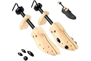 Nicoone Genérico Hormas para Zapatos,Ajustable Horma Zapatos Hombre Mujer,Horma Para Ensanchar Zapatos de Pino,Horma Zapatos para Hombre y Mujer