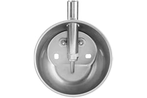 VIAGASAFAMIDO Rindertränke, Trinkschale für Schweinefleisch, Edelstahl, Ferkel, automatische Trinkbrunnen, Fütterungsausrüstung für Schweinefleisch, Schafe, Ziegen, Bauernhof, Wasser und