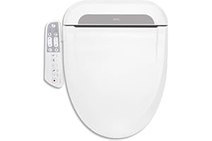 R FLORY FDB600 Asiento de Bidé Inteligente con Calefacción de Asiento, Limpieza con Agua Tibia bidet inodoro con de agua inodoro con chorro de agua bidet para wc (Elongated-EU)
