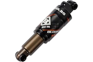 ERYUE Amortisseur de Ressort à Huile de Vélo VTT - Suspension Arrière en Alliage d'Aluminium Avec Kit de Vis - 165 mm (6,5 '') x 43 mm