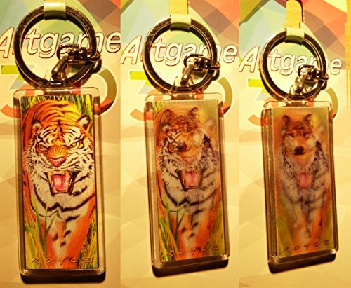 Preisvergleich Produktbild Artgame - 3D Schlüsselanhänger - Tiger / Wolf