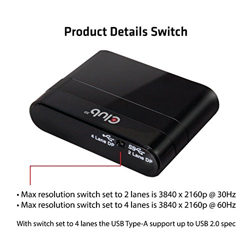 Club3D USB Type C to DP 1.2 + Charging Mini Dock reviews Club3D USB Type C to DP 1.2 + Charging Mini Dock