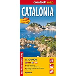 Catalunya mapa de carreteras plastificado. Escala 1:300.000. ExpressMap. (Comfort ! Map)