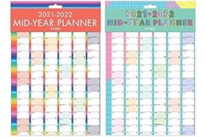 PAULSTORE 2024 2025 Large A1 Academic Mid Year Wall Planner, 2024 2025 Academic Calendar (Random Colour 3921)