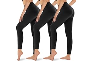 Gayhay 3er Pack Leggings Damen High Waist Sportleggings Blickdicht Sporthose für Sport Yoga Gym