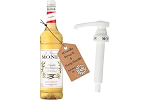 ABL SUPPLIES Premium Vanilla Syrup 1L for Coffee and Cocktails | Vanilla Coffee Syrup with Monin compatible pump