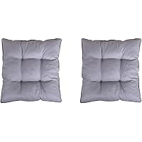 Ambientehome 2er Set Loungekissen, grau, ca 60 x 60 x 10 cm