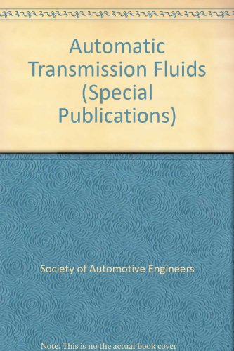 Preisvergleich Produktbild Automatic Transmission Fluids (Special Publications S.)
