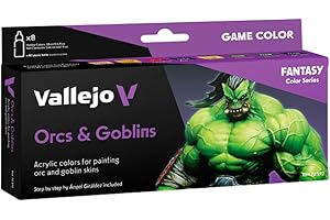 Vallejo 72304 Game Color - Colores Acrílicos, Orcs & Goblins, 17 ml, 8 uds