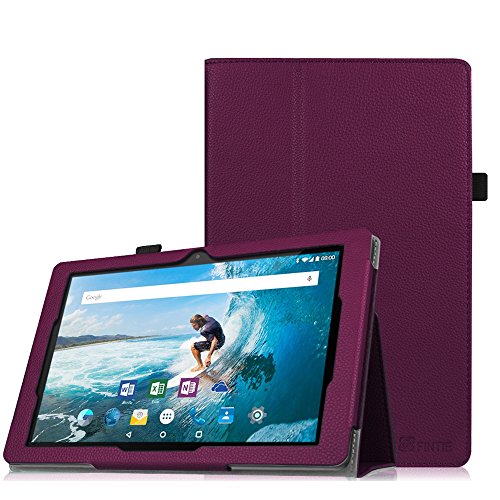 Fintie Odys Rapid 10 LTE Hülle Case - Slim Fit Folio Premium Kunstleder Schutzhülle Tasche Etui Smart Cover mit Ständerfunktion für Odys Rapid 10 LTE 25,7 cm (10,1 Zoll) Tablet-PC, Lila