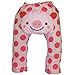 Baby and Toddler girls Cool Cotton Leggings by Dotty Fish , Pink Spotty Piglet design - 80cm/6-12 months