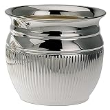 Macetero (Queen Anne H 11 cm, D interior 12 cm plata Plated bañada en...
