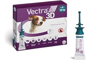 Vectra 3D Solution Spot-on pour Chiens > 4–10 kg - 3 pipettes