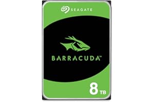 Seagate BarraCuda 8 TB Internal Hard Drive HDD – 3.5 Inch SATA 6 Gb/s, 5,400 RPM, 256 MB Cache for Computer Desktop PC (ST8000DMZ04/004)