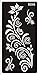 STENCILS TEMPLATES TATTOO Mehndi Stencill Henna Designs S206 - single use- suitable for Henna Tattoo Glitter Tattoo and Airbrush Tattoo