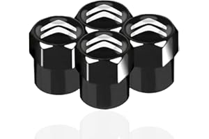 Protrex UK Black Wheel Valve Dust Caps. C1 C3 C4 Aircross Cactus C-Zero Berlingo Multispace Picasso Spacetourer CROSSBACK