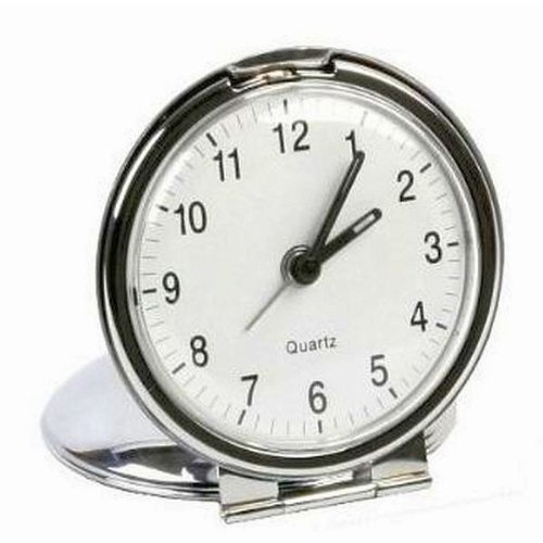 Widdop Bingham Metall-Reisewecker, klappbar, großes Zifferblatt