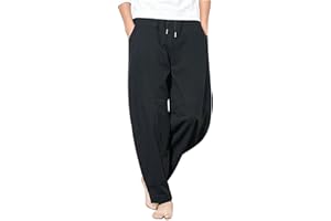 YAOJIWANG Pantalones Lino Hombre Verano Talla Grande Largos Pantalon Hombre Casual Pantalones Cómodos Hombre Ligeros Pantalones para Hombre Casual Pantalones Cómodos Running Pants Jogging Pantalon