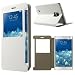 Produktbild jbTec® Flip Case Handy-Hülle zu Samsung Galaxy Note Edge / SM-N915FY - SMART BOOK #02 - Handy-Tasche, Schutz-Hülle, Cover, Handyhülle, Bookstyle, Booklet, Farbe:Weiß