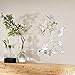 Walplus Mirror Wall Art  "Bird Tree"  Wall Stickers Removable Self-Adhesive Mural Decals Vinyl Home Decoration DIY Living Bedroom Office Décor Kids Room, Silver