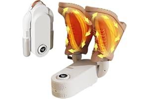 NAVESO Sèche-chaussures électrique, sèche-chaussures avec minuterie et fonction antibactérienne, sèche-chaussures, chauffe-chaussures, sèche-chaussures, sèche-chaussures portable, 360 ª Séchoir à
