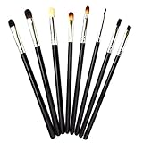 Sanwood 8x Eye Brushes Set Blend Eyeshadow Angled Smoked Makeup Brush