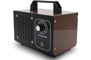 ATWFS Generador de Ozono Profesional, 48000mg/h 60000 mg / h Maquina ozono con Temporizador para Hogar, Garajes, Granjas, Hoteles y Mascotas, Purificador de Aire (60000mg/h, Marrón)