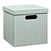 Produktbild Zeller 17506 Aufbewahrungsbox mit Griffen, Pappe, mint, 33,5 x 33 x 32 cm