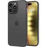 BUFF LABS Buff iPhone 15 Pro ile Uyumlu Slimfy İnce Saydam Kılıf (Siyah)