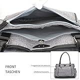 Baby Wickeltasche, BRINCH Multifunktion Baby Windel Umhängetasche tragbare Einkaufstasche mit Wickelunterlage, Isolierte Tasche, Kinderwagenbefestigungen - 8