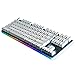 Produktbild Beleuchtete Mechanische Gaming Tastatur- 87 Tasten TKL Cherry MX Blue- Taktil &Klickend- 360 Grad LED-Hintergrundbeleuchtung für FPS LOL Wow (QWERTY Layout)