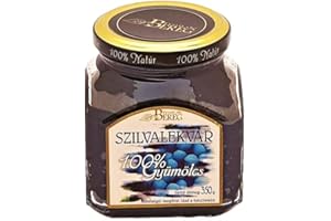 BEST OF HUNGARY LTD Plum Jam 350g - 100% Fruit - No Added Sugar - Diabetic Friendly